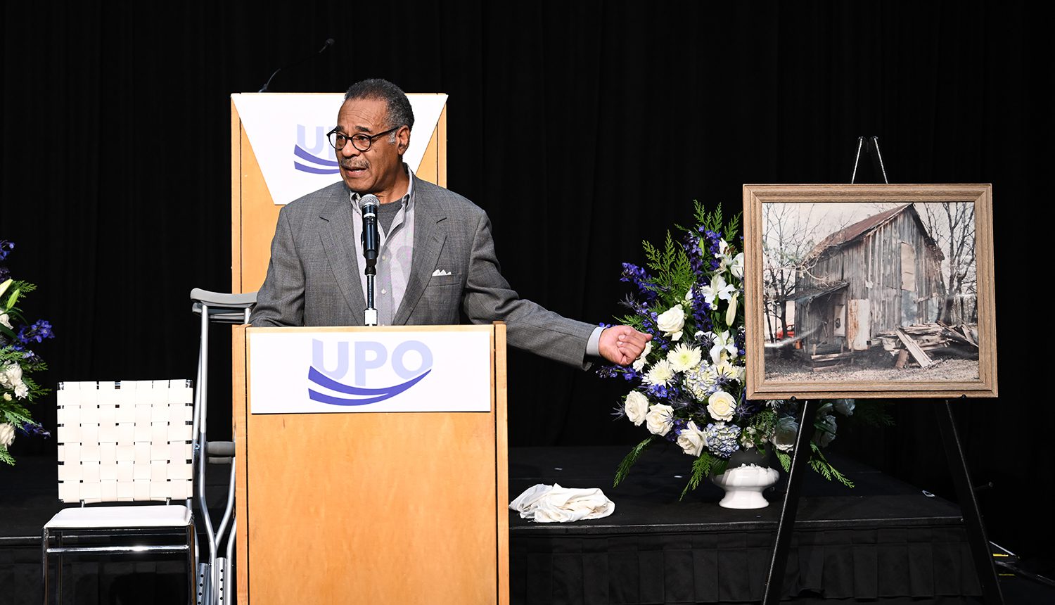 Rep. Emmanueal Cleaver (D-Missouri) points to the two-room shack in Texas where he was raised without running water, indoor plumbing or electricity.