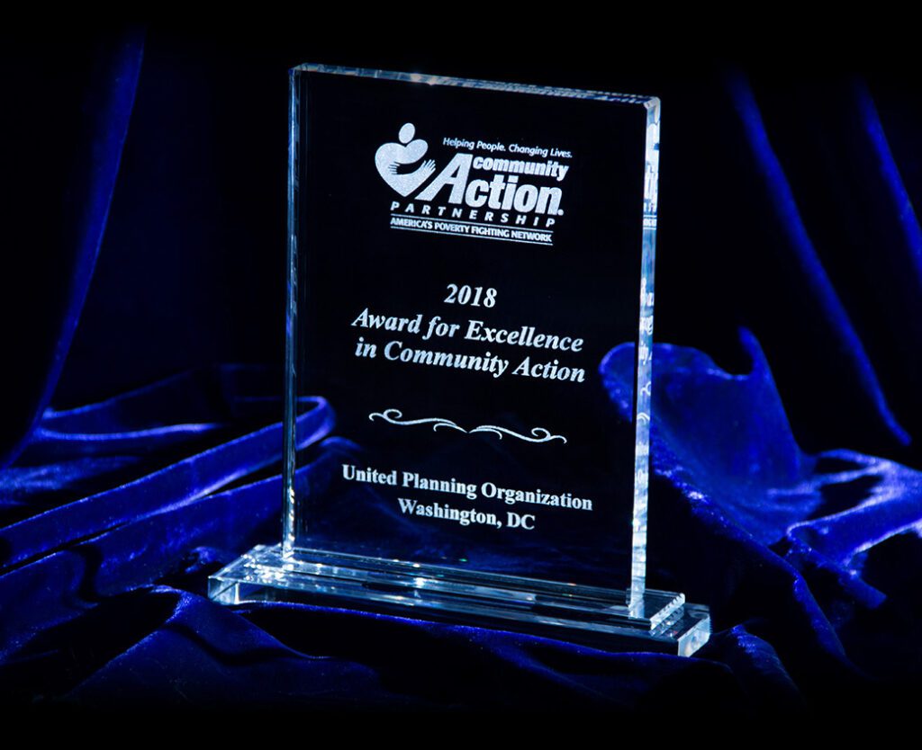 UPO 2018 award for excellence in community action