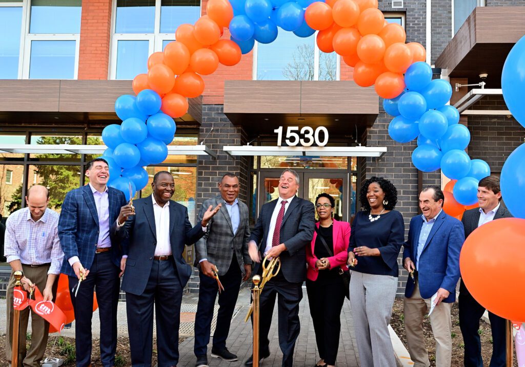 Ceremonial ribbon cutting