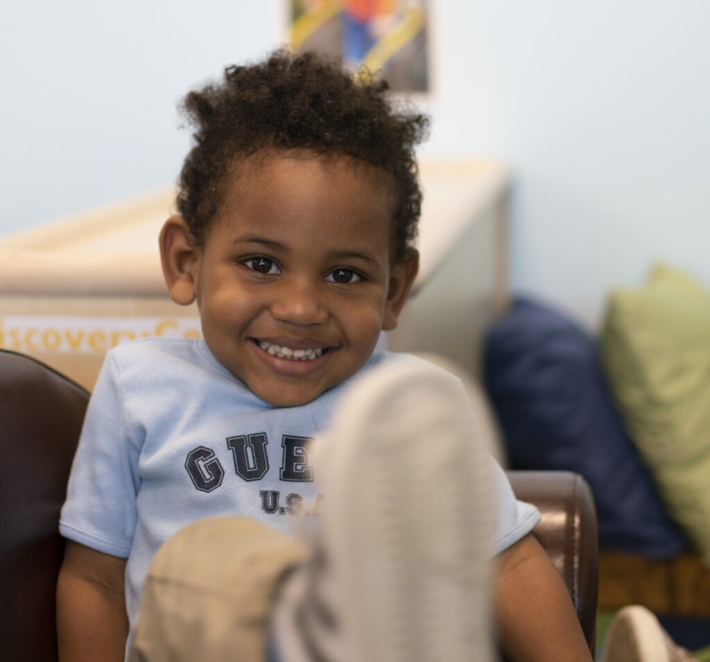 Smiling young black child